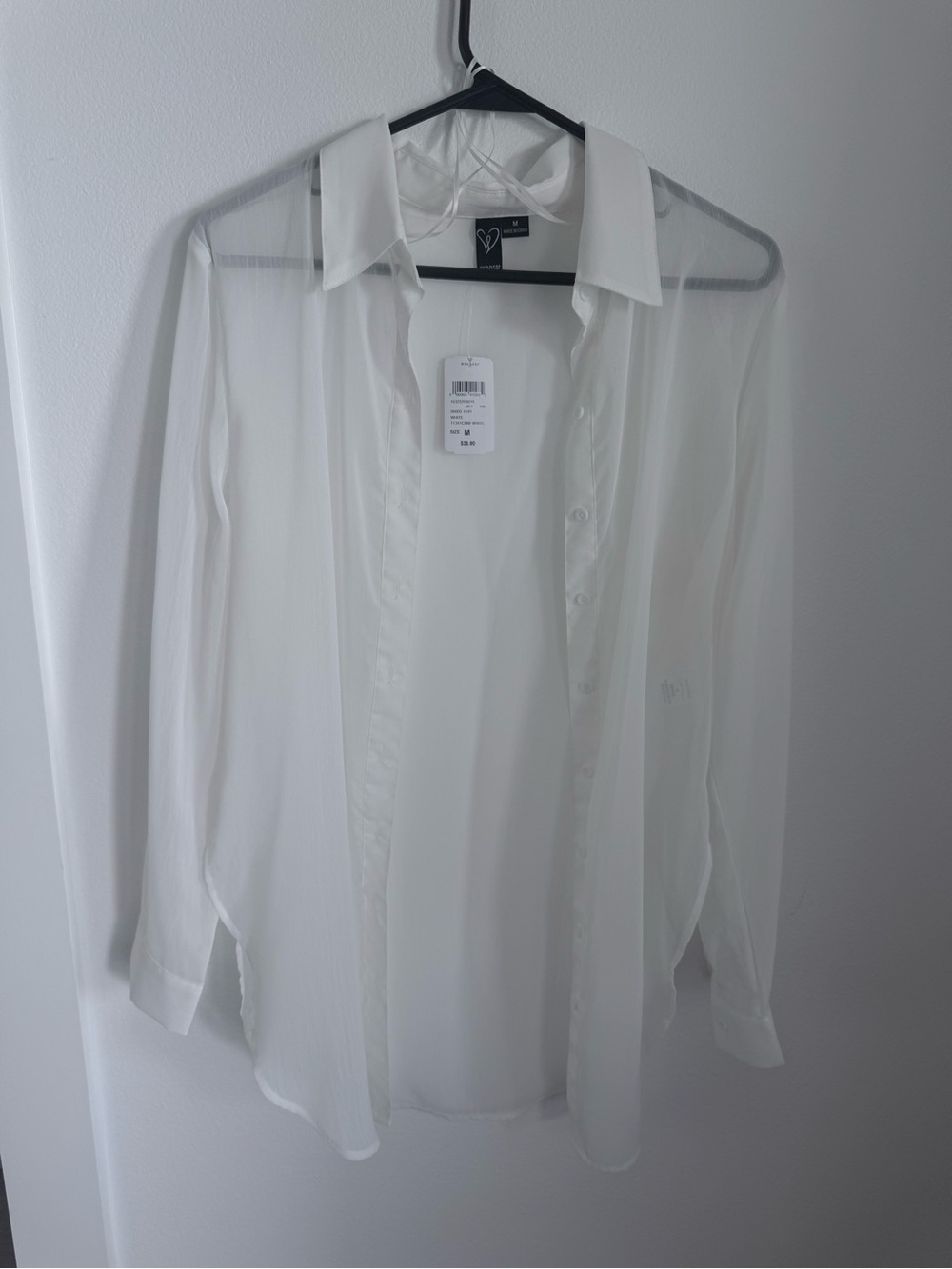 Windsor sheer long sleeve Medium
